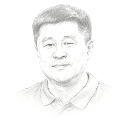 Ayushsuren Batpurev, pencil portrait